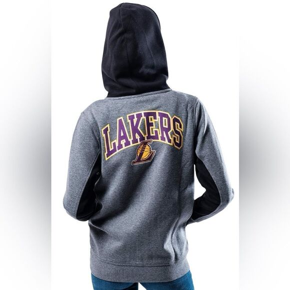 Ultra Game NBA Full Zip Hoodie Sweatshirt Jacket LA Lakers size medium - Picture 1 of 14